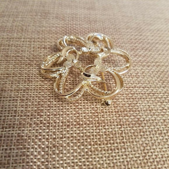 VTg Sarah Coventry Flower Brooch 1349 - Picture 3 of 6